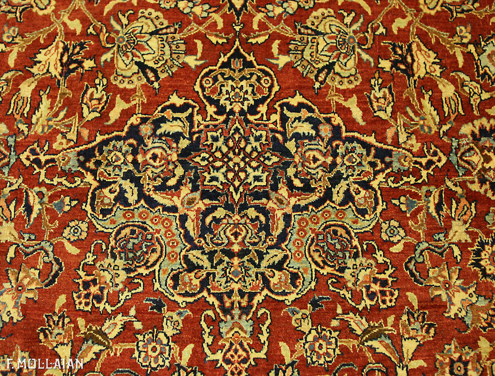 Tapis Persan Antique Nain Tudeshk n°:75102572